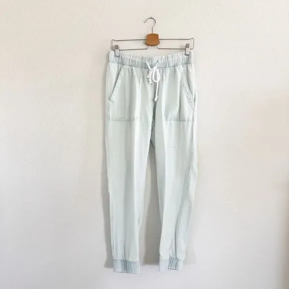Soft Surroundings Chambray Jogger Drawstring Pants Size S - Picture 2 of 10
